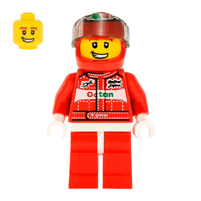 Фигурка Lego Race Car Driver Collectible Minifigures Series 3 col040 2 Б/У - Retromagaz