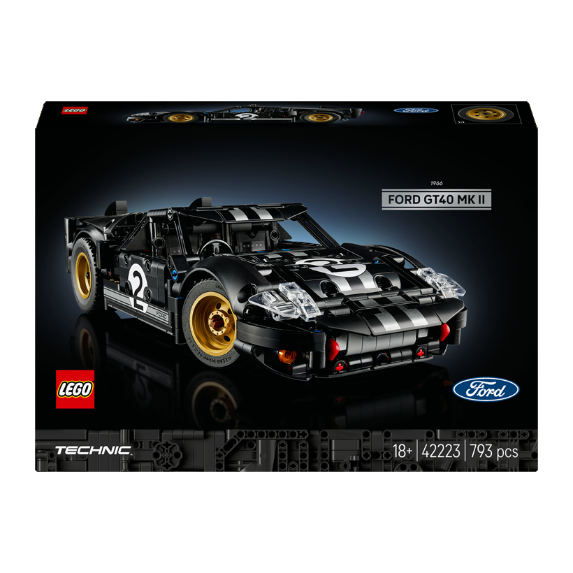 Конструктор Lego Автомобиль для Гонки Ford GT40 MKII 1966 года Technic 42223 Новый - Retromagaz