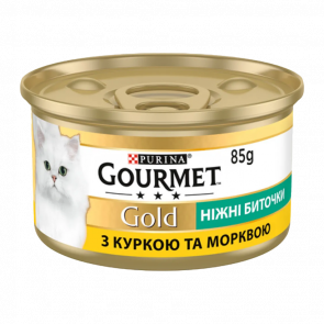 Вологий Корм для Котів Purina Gourmet Gold Курка та Морква 85g - Retromagaz