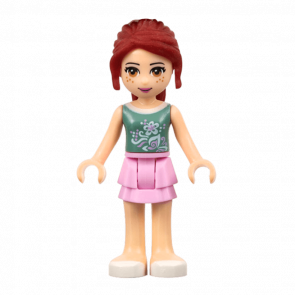 Фигурка Lego Mia Bright Pink Layered Skirt Friends Girl frnd061 1 Б/У - Retromagaz