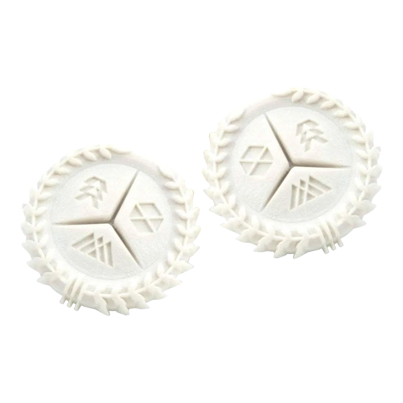 Накладки на Стики 2шт KontrolFreek Destiny 2 Guardian Crest PlayStation 5 4 White - Retromagaz