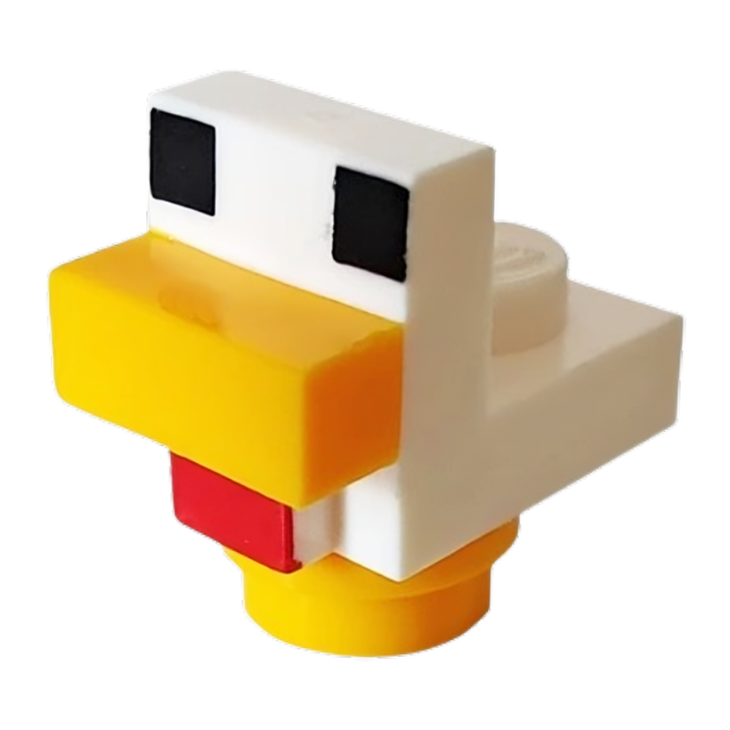 Фигурка Lego Minecraft ChickenBaby with Yellow Feet Brick Built Games minechicken03 05 Б/У - Retromagaz