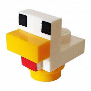Фигурка Lego Minecraft ChickenBaby with Yellow Feet Brick Built Games minechicken03 05 Б/У