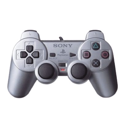 Геймпад Дротовий Sony PlayStation 2 DualShock 2 Silver Б/У - Retromagaz