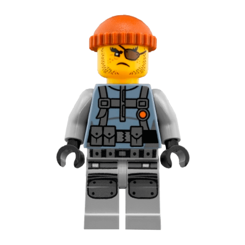Фігурка Lego Shark Army Thug Large Knee Plates Ninjago njo0356 Б/У - Retromagaz