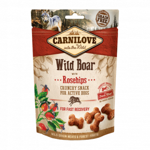 Ласощі для Собак Carnilove Dog Crunchy Snack Wild Boar with Rosehips 200g