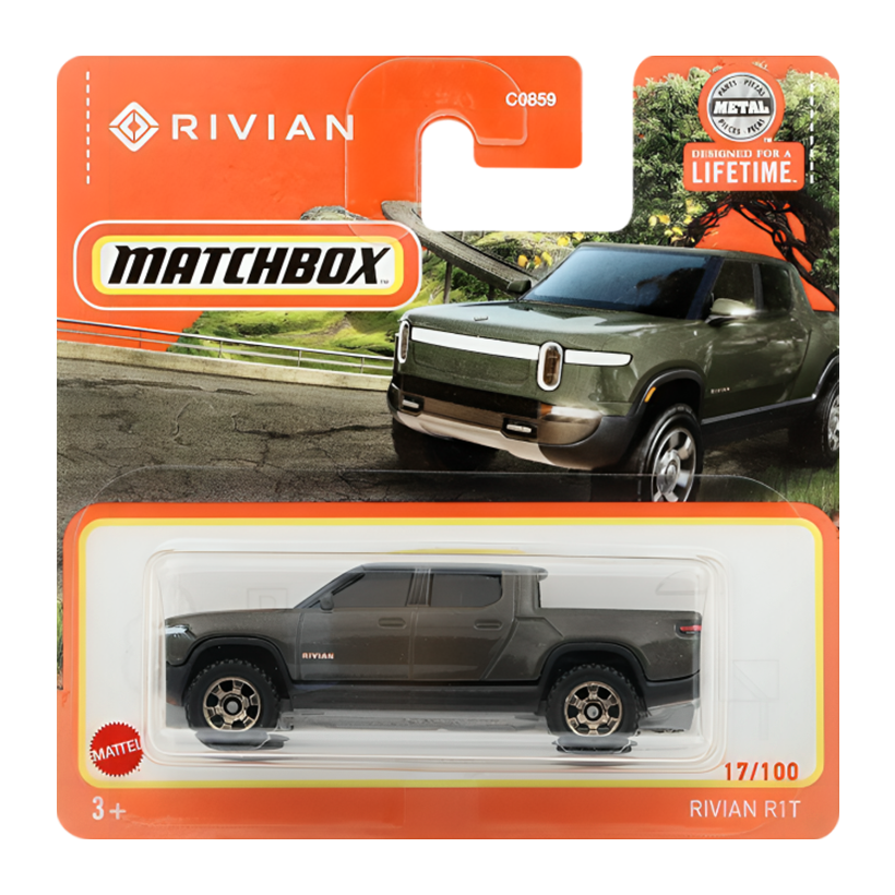 Машинка Велике Місто Matchbox Rivian Rivian R1T Highway 1:64 HLC70 Green - Retromagaz
