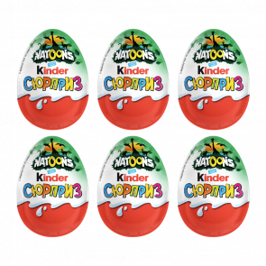 Набор Шоколадное Яйцо Kinder Surprise Natoons 20g 6шт