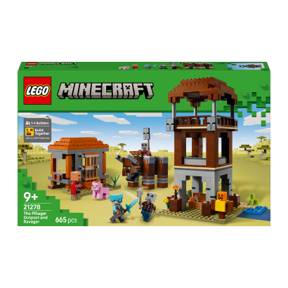 Конструктор Lego Аванпост Hозбійників та Cпустошувач Minecraft 21278 Новий - Retromagaz