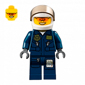 Фигурка Lego 973pb0989 Helicopter Pilot City Police cty0267 Б/У