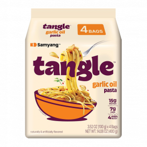 Набір Локшина 4шт Samyang Tangle Garlic Oil Pasta 100g - Retromagaz