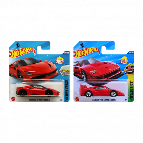 Набор Машинка Базовая Hot Wheels Ferrari SF90 Stradale Factory Fresh 1:64 HYW34 Red + F40 Competizione Набор Машинка Базовая Hot Wheels Ferrari SF90 Stradale Factory Fresh 1:64 HYW34 Red + F40 Competizione - Retromagaz