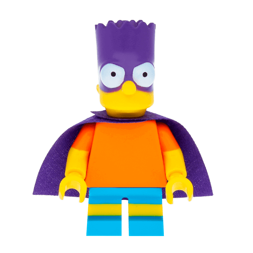 Фигурка Lego The Simpsons Bart as Bartman Cartoons sim031 Б/У - Retromagaz
