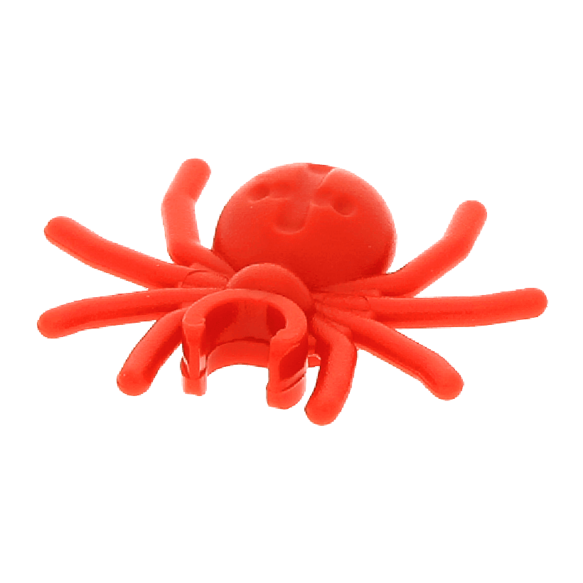 Фигурка 2шт Lego Земля Spider with Round Abdomen and Clip Animals 30238 4593768 Red Б/У - Retromagaz