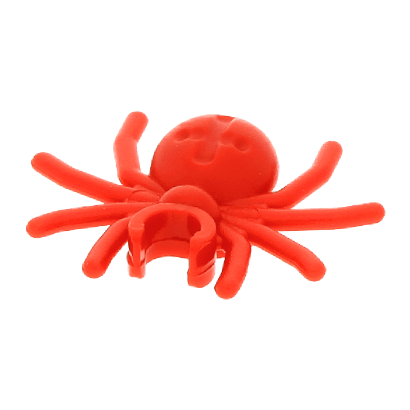 Фигурка Lego Земля Spider with Round Abdomen and Clip Animals 30238 4593768 Red 2шт Б/У - Retromagaz