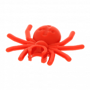 Фигурка Lego Земля Spider with Round Abdomen and Clip Animals 30238 4593768 Red 2шт Б/У