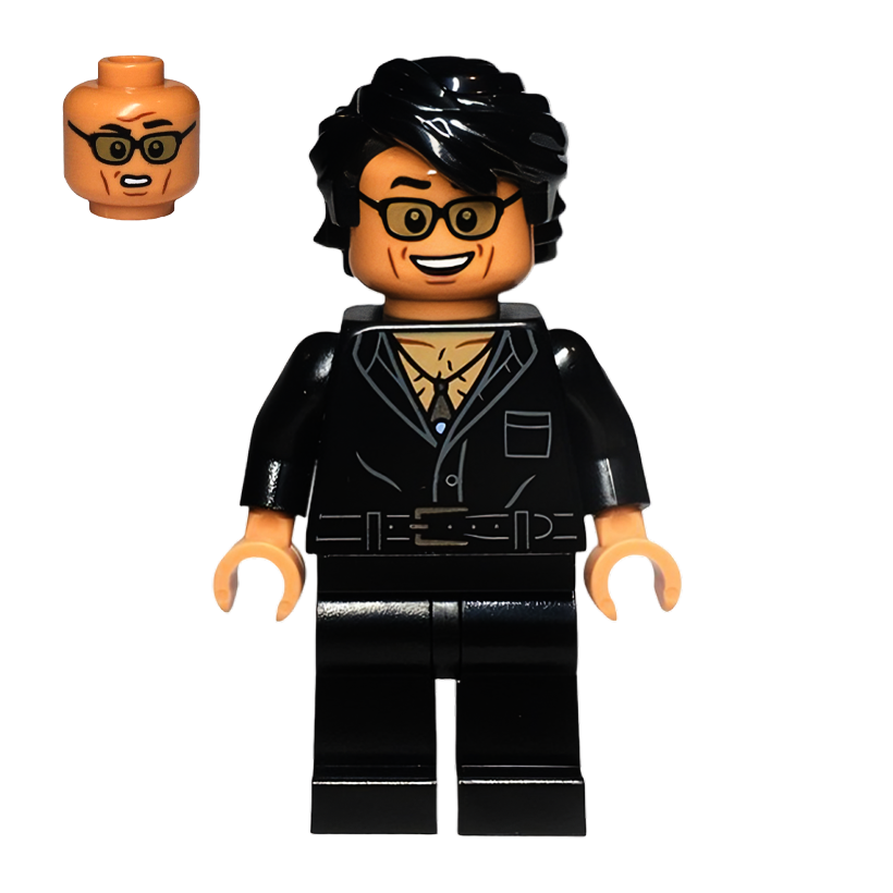 Фигурка Lego Jurassic World Dr Ian Malcolm Partially Open Shirt with Pocket Films jw108 Б/У - Retromagaz