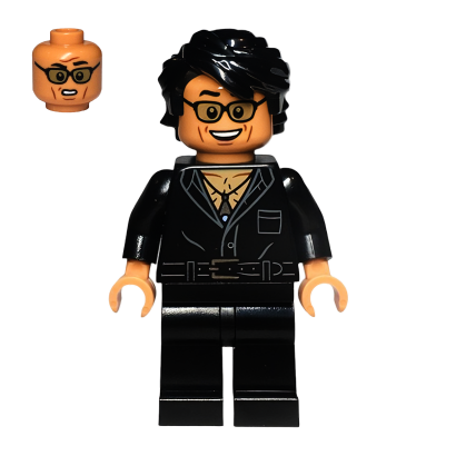 Фигурка Lego Jurassic World Dr Ian Malcolm Partially Open Shirt with Pocket Films jw108 Б/У - Retromagaz