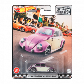 Машинка Premium Hot Wheels Volkswagen "Classic Bug" Boulevard 1:64 GRM03 Purple - Retromagaz