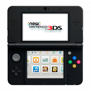 Консоль Nintendo 3DS FAT New Animal Crossing: Limited Edition Модифицированная 32GB Black + 10 Встроенных Игр Б/У