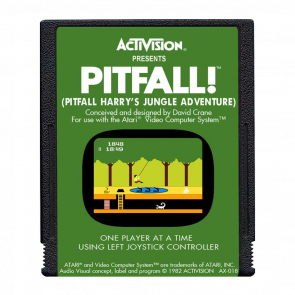 Гра Atari 2600 Pitfall! Black Б/У - Retromagaz