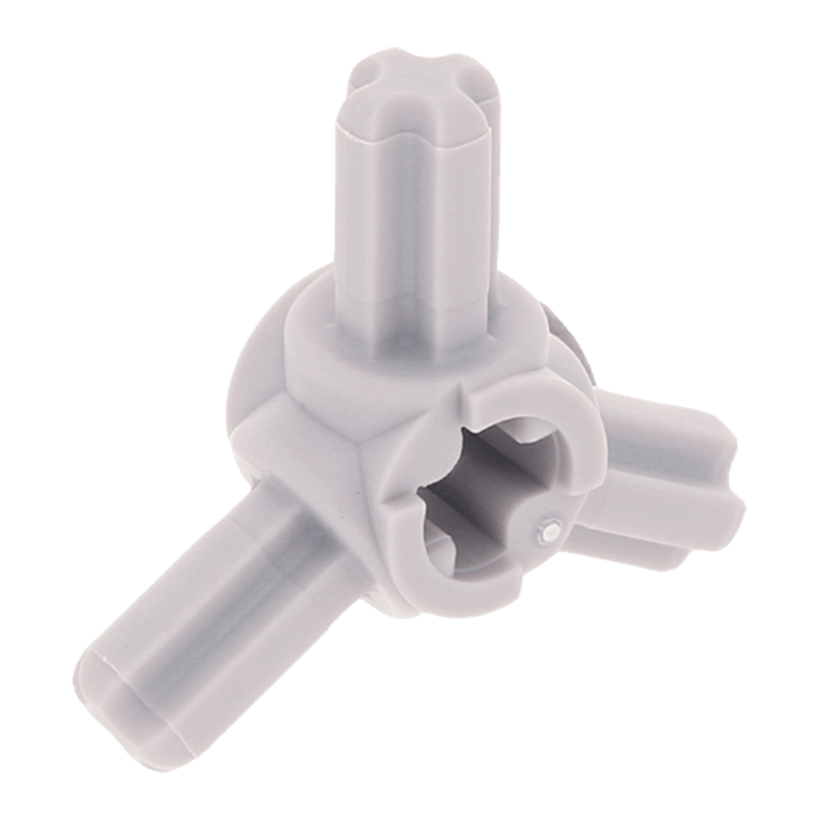 Technic 10шт Lego З'єднувач Hub 3 Axles 57585 4502595 Light Bluish Grey Б/У - Retromagaz