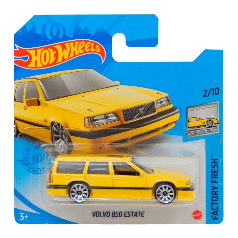 Машинка Базовая Hot Wheels Volvo 850 Estate Factory Fresh 1:64 GTC62 Yellow - Retromagaz