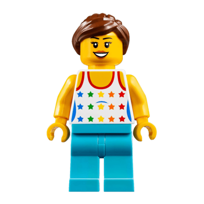 Фигурка Lego People 973pb0567 Shirt with Female Rainbow Stars Pattern City cty0819 1 Б/У - Retromagaz