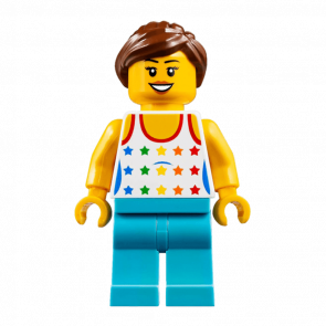 Фігурка Lego People 973pb0567 Shirt with Female Rainbow Stars Pattern City cty0819 1 Б/У - Retromagaz