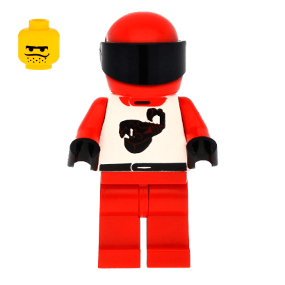 Фігурка Lego Race 973pb0023 Driver Red Scorpion City twn010 Б/У - Retromagaz
