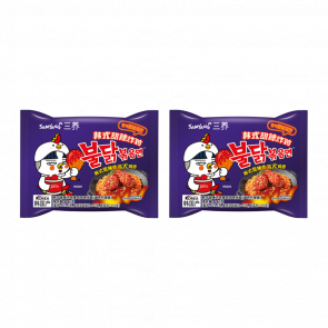 Набір Локшина 2шт Samyang Buldak Yang Nyom Chicken Stir-Fried (Корейська Курка) Гостра 140g