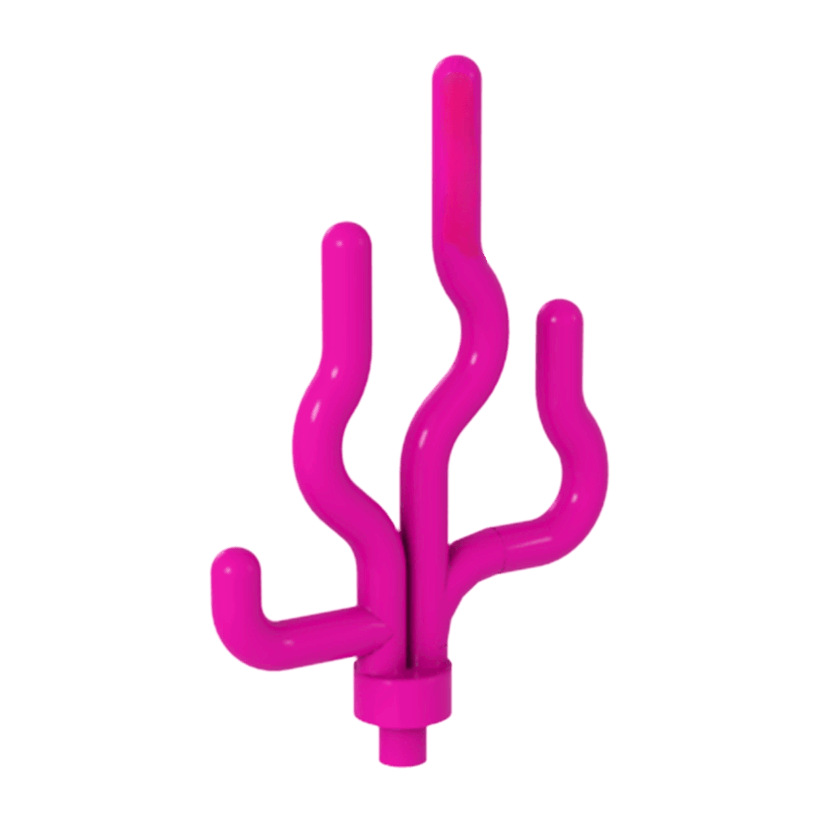 Рослина 2шт Lego Трава Sea Grass Seaweed 30093 6149960 6269989 Dark Pink Б/У - Retromagaz