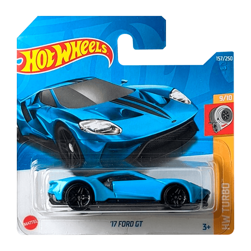 Машинка Базова Hot Wheels '17 Ford GT Turbo 1:64 HCW47 Blue - Retromagaz