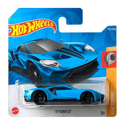 Машинка Базовая Hot Wheels '17 Ford GT Turbo 1:64 HCW47 Blue - Retromagaz