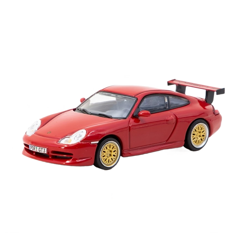 Машинка Premium Tarmac Works Porsche Porsche 911 GT3 (type 996) GLOBAL64 1:64 T64G-069-RE Red - Retromagaz