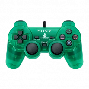 Геймпад Дротовий Sony PlayStation 2 SCPH-10010 DualShock 2 Emerald Crystal Green Б/У - Retromagaz