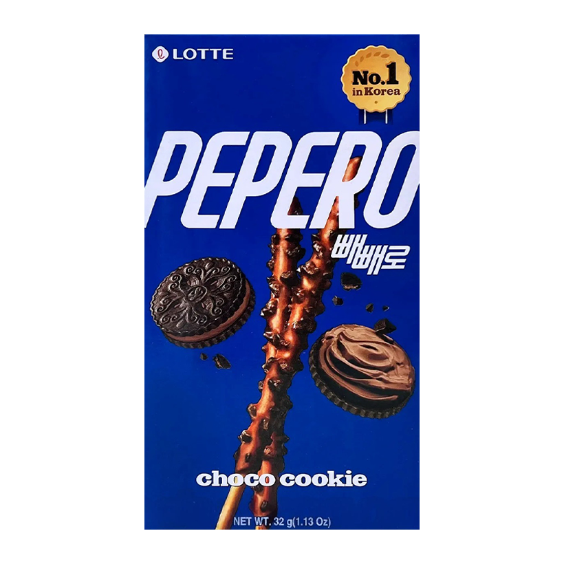 Палочки Lotte Покі Pepero Choco Cookie з Крихтами Печива 32g - Retromagaz