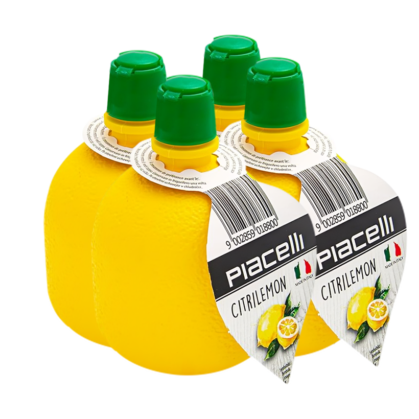 Набір Концентрат 4шт Piacelli Лимонний Citrilemon Lemon Juice 200ml - Retromagaz