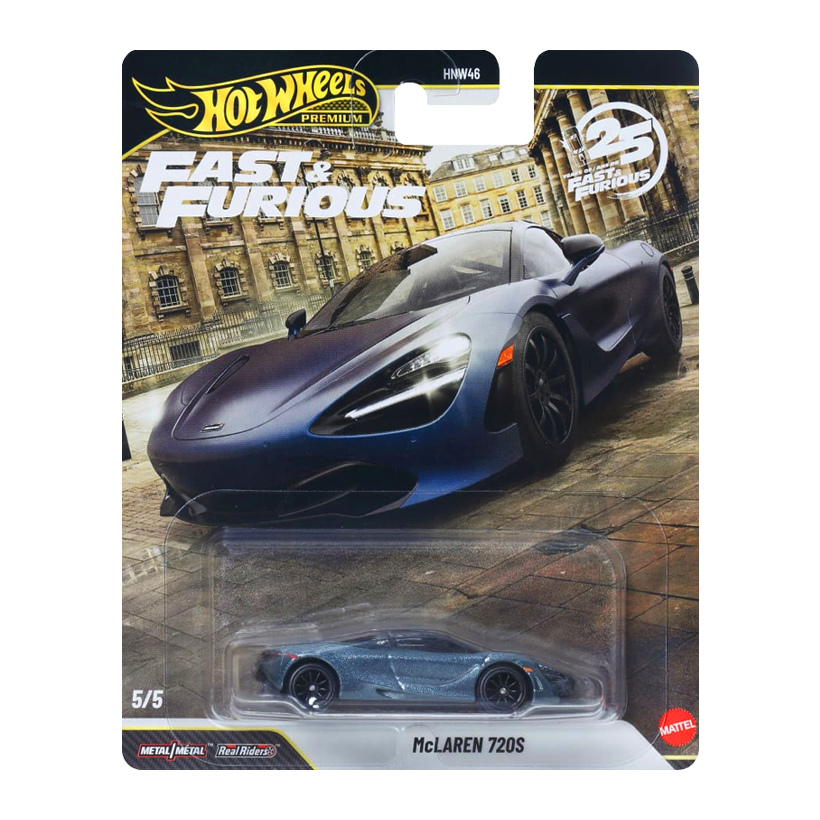 Машинка Premium Hot Wheels McLaren 720S Fast & Furious 1:64 JHW80 Grey - Retromagaz