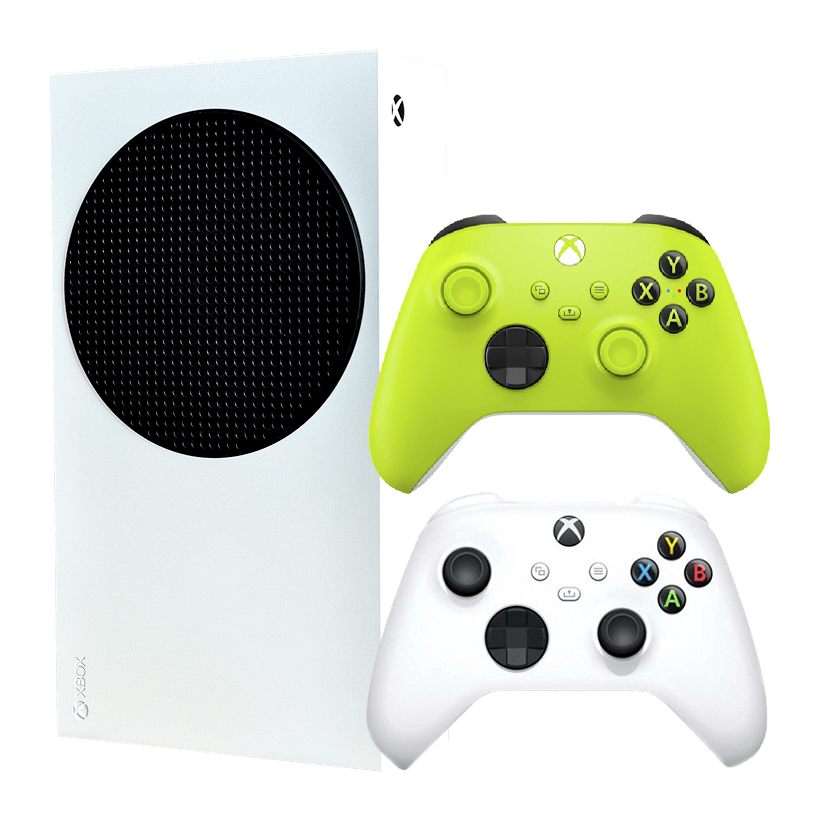 Набор Консоль Microsoft Xbox Series S 512GB White Новый  + Геймпад Беспроводной Controller Electric Volt - Retromagaz