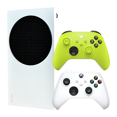 Набір Консоль Microsoft Xbox Series S 512GB White Новий  + Геймпад Бездротовий Controller Electric Volt - Retromagaz
