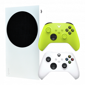 Набор Консоль Microsoft Xbox Series S 512GB White Новый  + Геймпад Беспроводной Controller Electric Volt