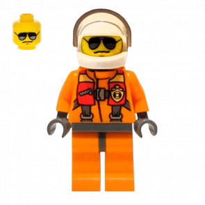 Фигурка Lego 973pb1437 Helicopter Pilot City Coast Guard cty0417 Б/У
