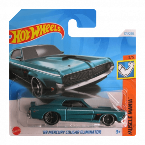 Машинка Базова Hot Wheels '69 Mercury Cougar Eliminator Muscle Mania 1:64 HTC59 Blue