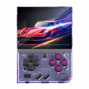 Консоль Miyoo Mini Plus + 8000 Встроенных Игр 64GB Trans-Purple