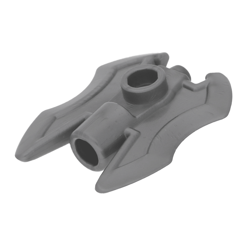 Зброя 2шт Lego Сокира Head Twin Bladed 11096 6055647 Flat Silver Б/У - Retromagaz