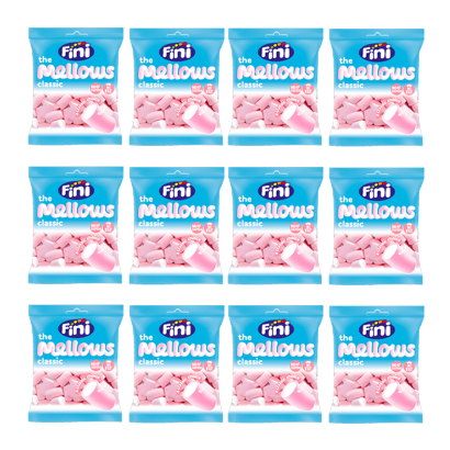 Набір Маршмелоу 12шт Fini The Mellows Classic Рожеві 80g - Retromagaz