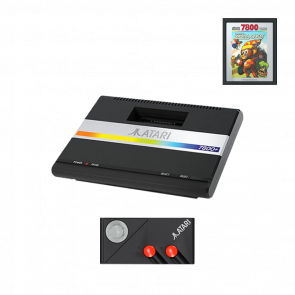 Консоль Atari 7800+ 2600 + Картридж Bentley Bear's Crystal Quest 256MB Black - Retromagaz