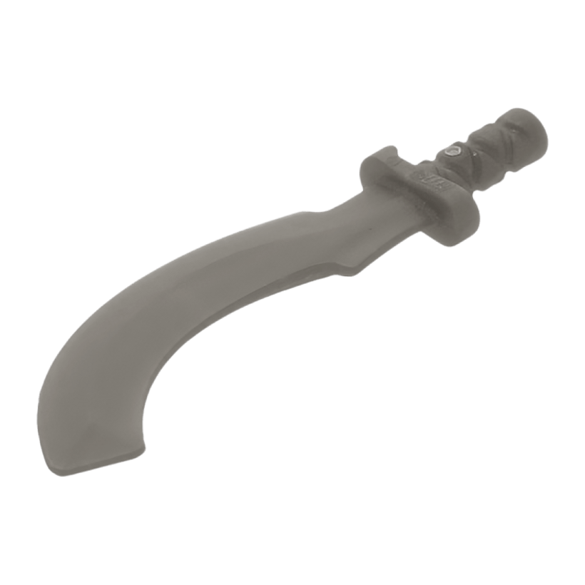 Зброя 2шт Lego Меч Khopesh Sickle Sword 93247 6461579 Flat Silver Новий - Retromagaz