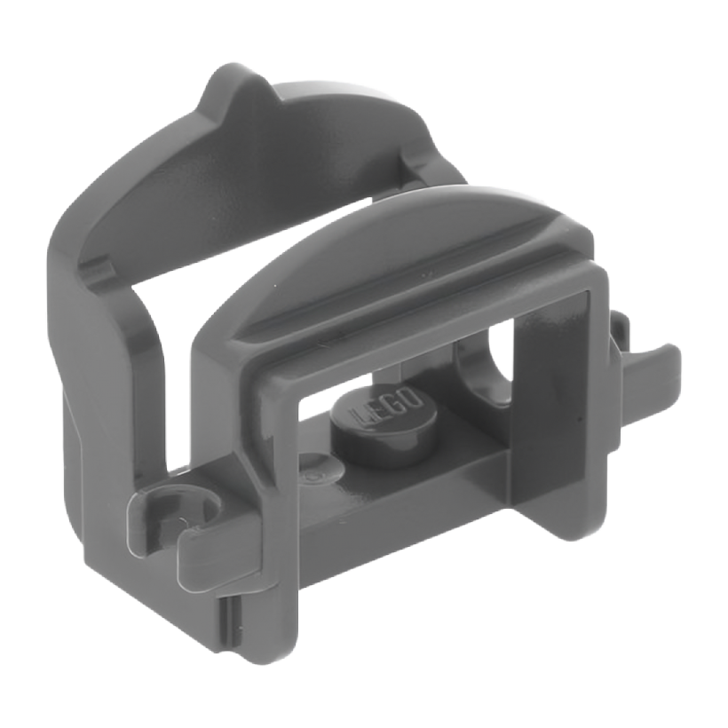 Для Тварин Lego Horse Saddle with Clips 4491b 4267282 6081404 Dark Bluish Grey Б/У - Retromagaz